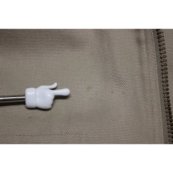 Duluth Trading men's duck canvas fleece lined long chore utility coat M - Picture 10 of 16